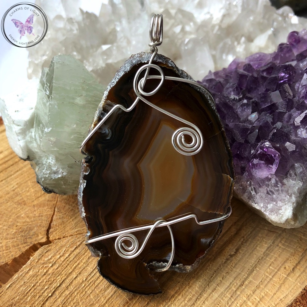 Agate Slice Pendant